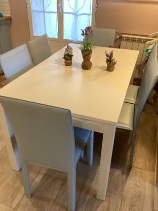 Mesa extensible blanca Ikea