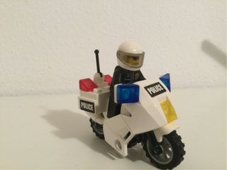 Lego Policía Moto con Sirena y Maletero