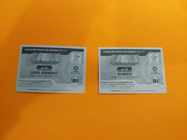 2 Cromos Rookie Impact LaLiga 2021-22