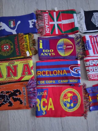 Lote Bufandas Fútbol Varias Selecciones