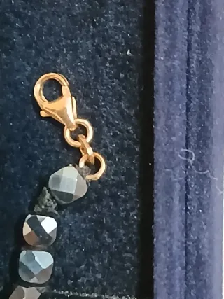 Bracciale Oro Rosa 18k Ematite