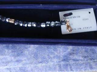 Bracciale Oro Rosa 18k Ematite