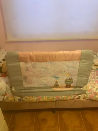 Barra seguridad cama infantil, 90x60cm