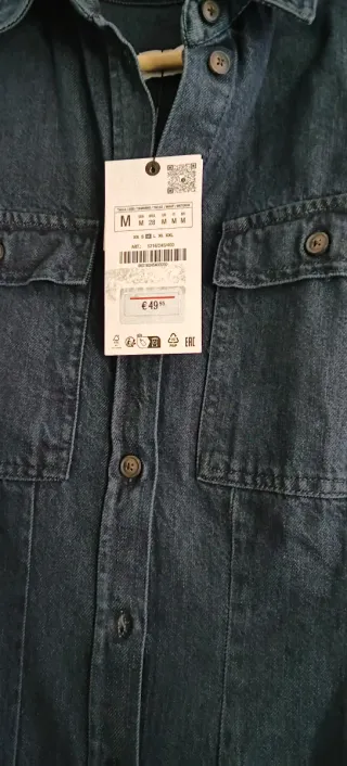 Vestido vaquero Zara azul