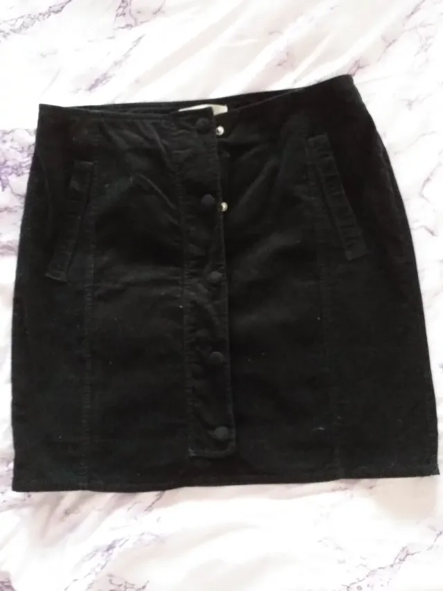 Falda pana negra Promod Talla L