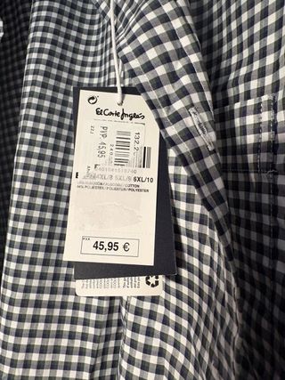 Camisa cuadros Vichy verde hombre