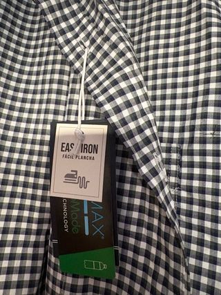 Camisa cuadros Vichy verde hombre