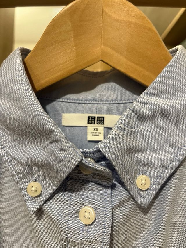 Camisa Oxford Mujer Uniqlo Talla XS