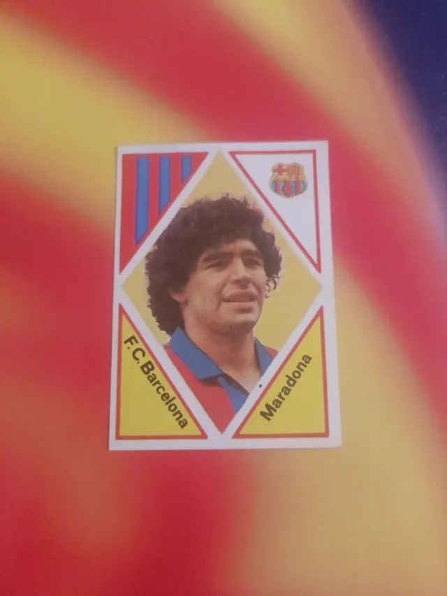 Cromo Maradona F.C. Barcelona Liga 83-84 MAGA
