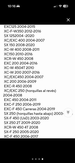 Pastillas de freno KTM traseras SX,exc,Cros,enduro