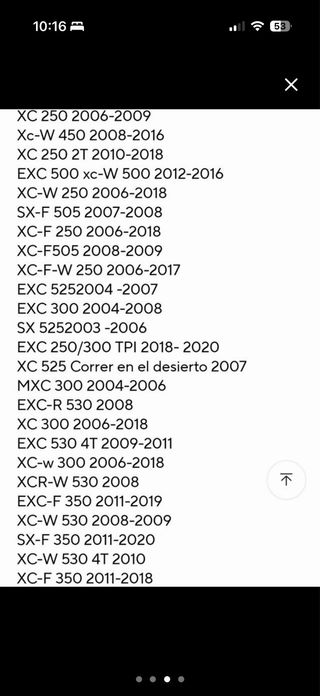 Pastillas de freno KTM traseras SX,exc,Cros,enduro