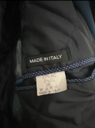 Soprabito uomo blu scuro taglia 56