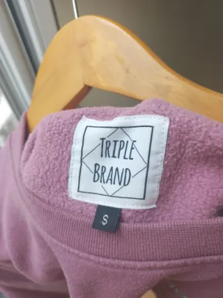 Sudadera Triple Brand Morada