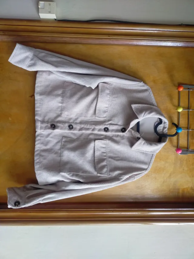 Camisa pana mujer beige