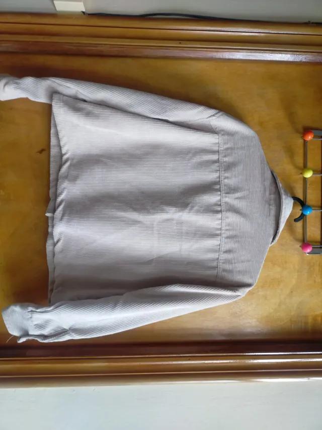 Camisa pana mujer beige