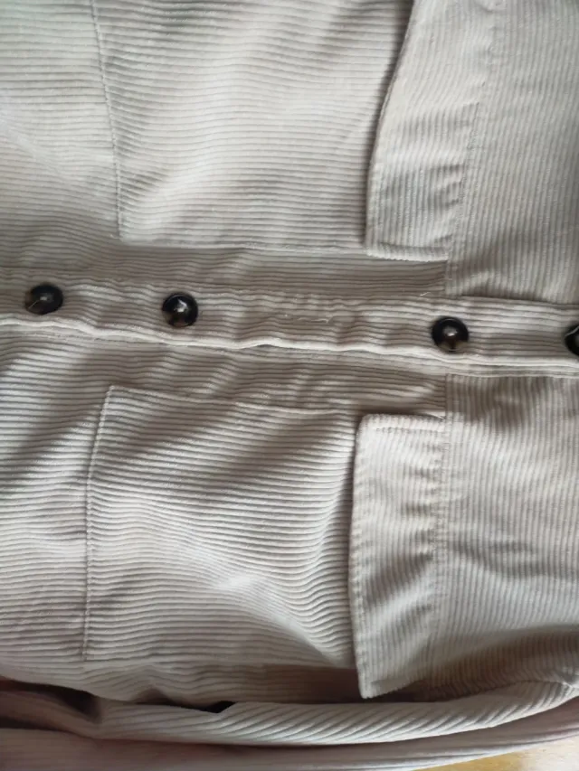 Camisa pana mujer beige