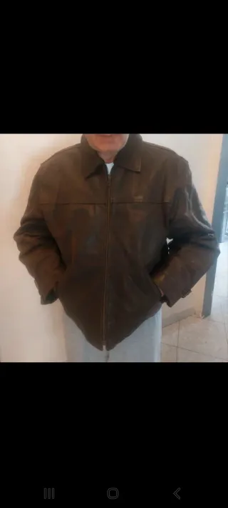 Giaccone uomo corto imbottito marrone