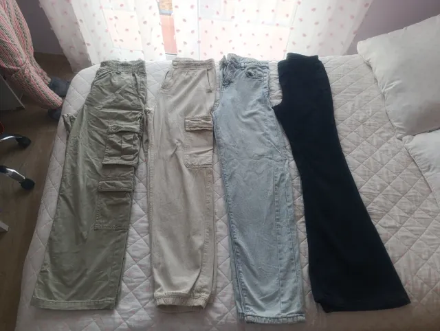 4 Pantalones Niña Talla 12