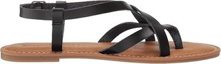 Sandalias Tiras Dedo Marrones y Negras Talla 37.5