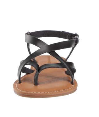 Sandalias Tiras Dedo Marrones y Negras Talla 37.5