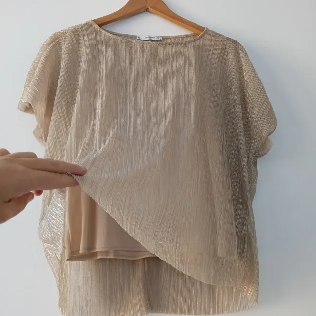Blusa Mango Brillos Talla M