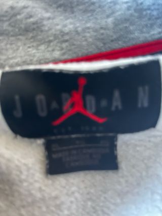 Sudadera Jordan Media Cremallera Gris XL