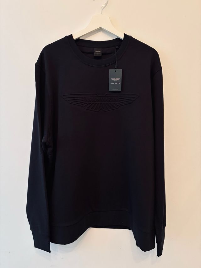 Sudadera Hackett Aston Martin Talla XL Negra