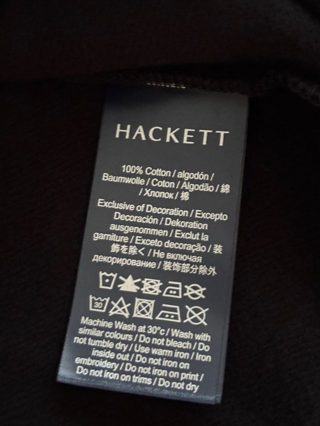 Sudadera Hackett Aston Martin Talla XL Negra