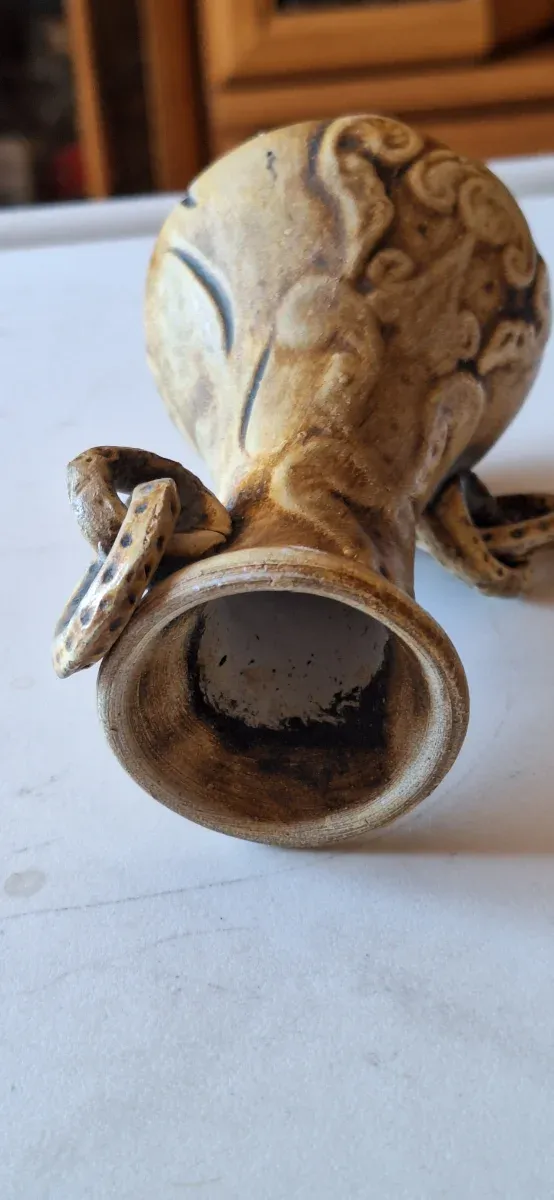 Jarra cerámica vintage con asas