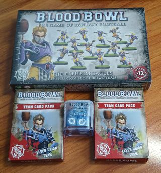 Blood Bowl Elven Union Equipo Cartas Dados