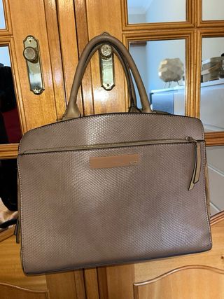 Mala Parfois bege e castanha