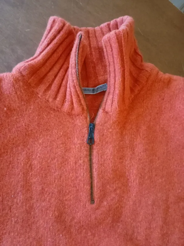 Maglione lana uomo arancione