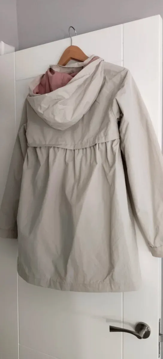 Gabardina beige talla 14