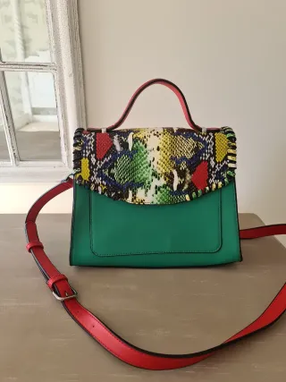 Bolso de mano y hombro multicolor