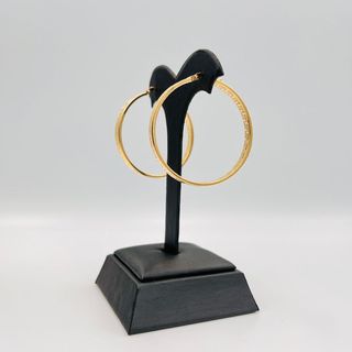 PENDIENTES ARO GRECA 18K