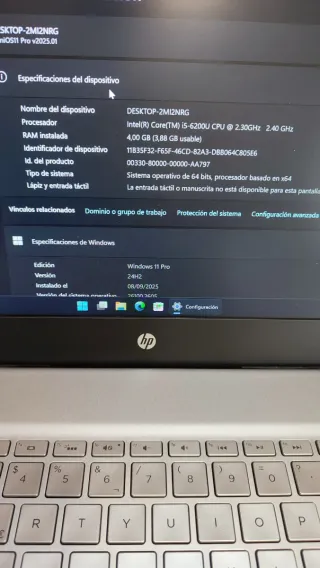 Portátil HP Envy 13 i5 6Gen con Windows 11 Pro