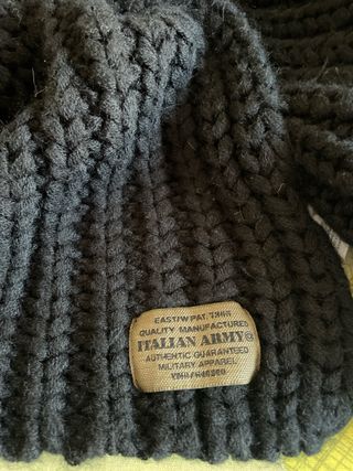 Sciarpa Italian Army Nera Unisex