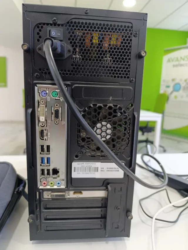 PC i5 7400 Nvidia iGual Negro/Gris