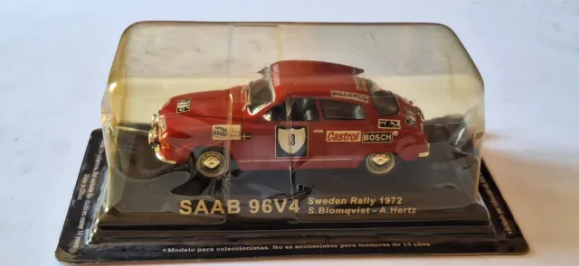 Coche miniatura SAAB 96V4 Rally 1972