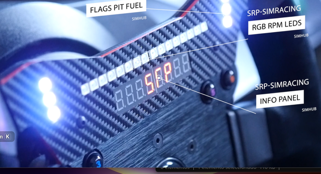 Display SRP para Volante TSPC con SIMHUB