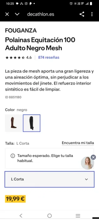 Polainas de equitación negras