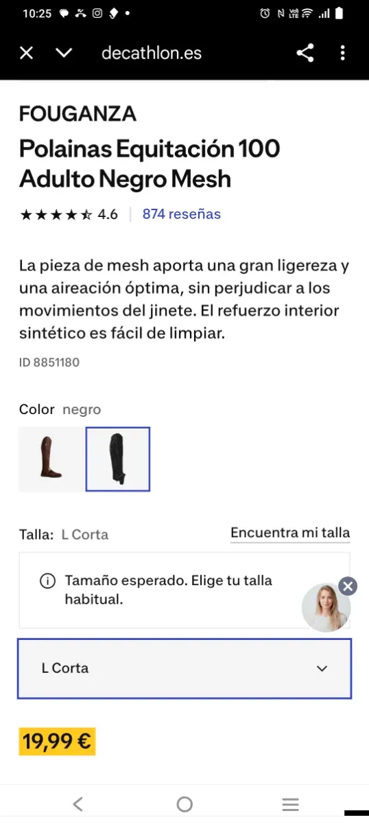 Polainas de equitación negras