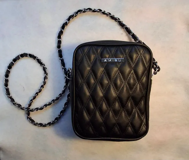 Borsa a tracolla nera AMISU