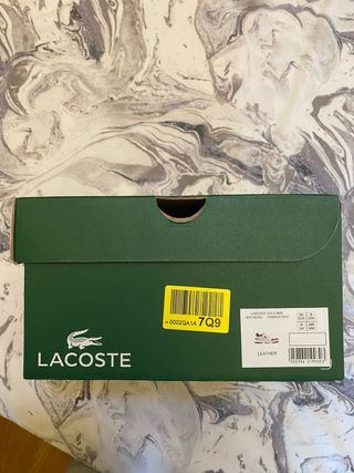 Zapatillas Lacoste Blancas y Rojas