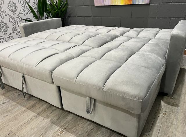 Sofá Cama Gris 210cm