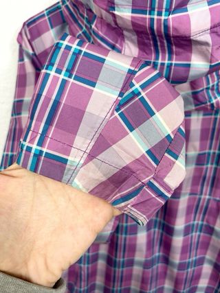 Cortavientos Columbia Retro Mujer Y2K Cuadros