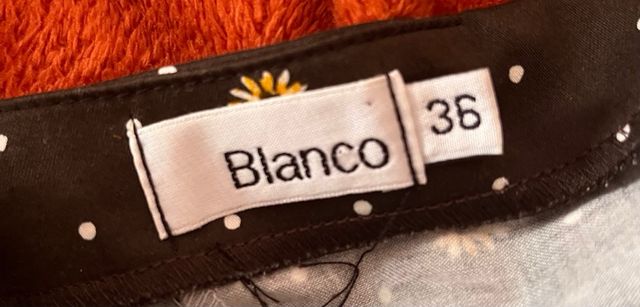 Vestido marrón, blanco talla 36