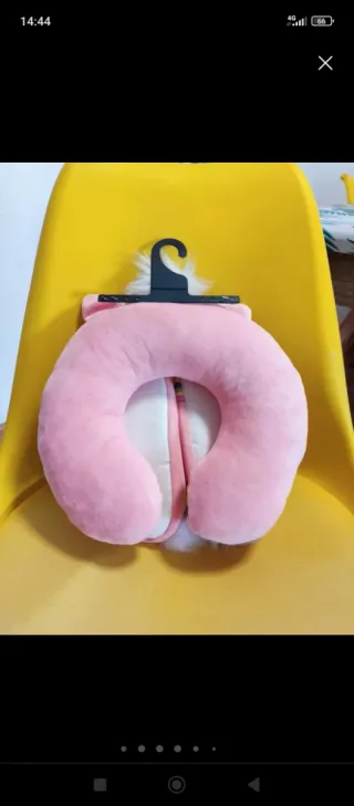 Conjunto cojín+antifaz+pantuflas N°36 y 37. OFERTA