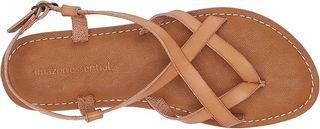 Sandalias Tiras Dedo Marrones Talla 38.5