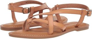 Sandalias Tiras Dedo Marrones Talla 38.5